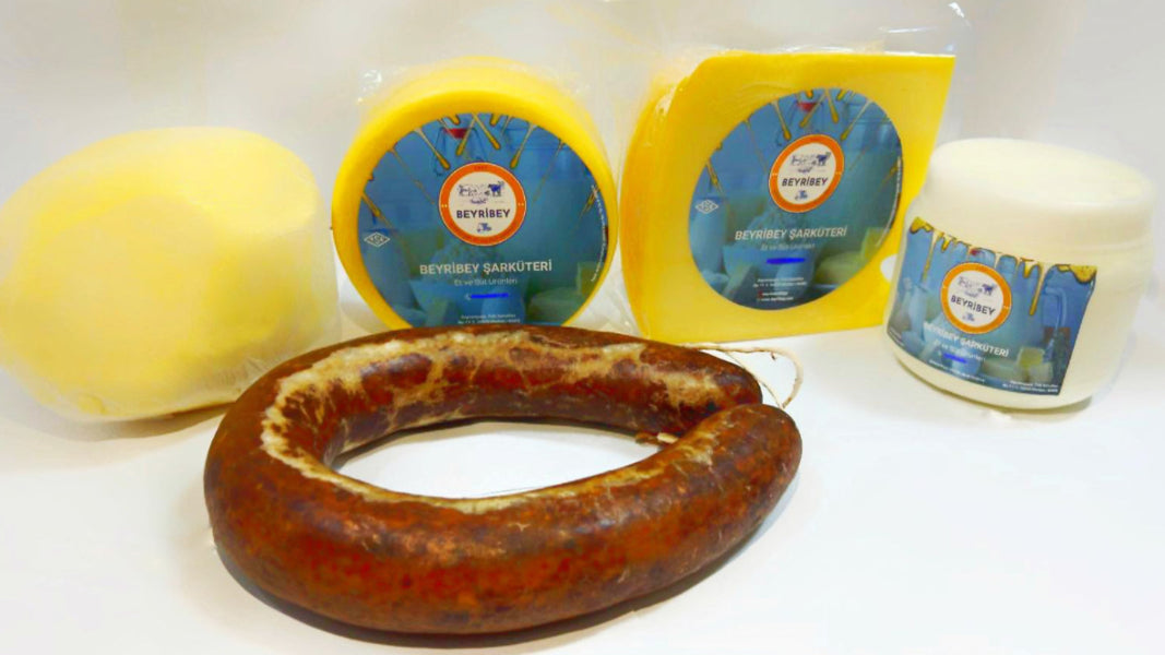 5 Lİ SET 1 kg köy tereyağı_1kg inek tulum_500 gr eski kaşar_1 gr taze kaşar 1 kangal dana sucuk