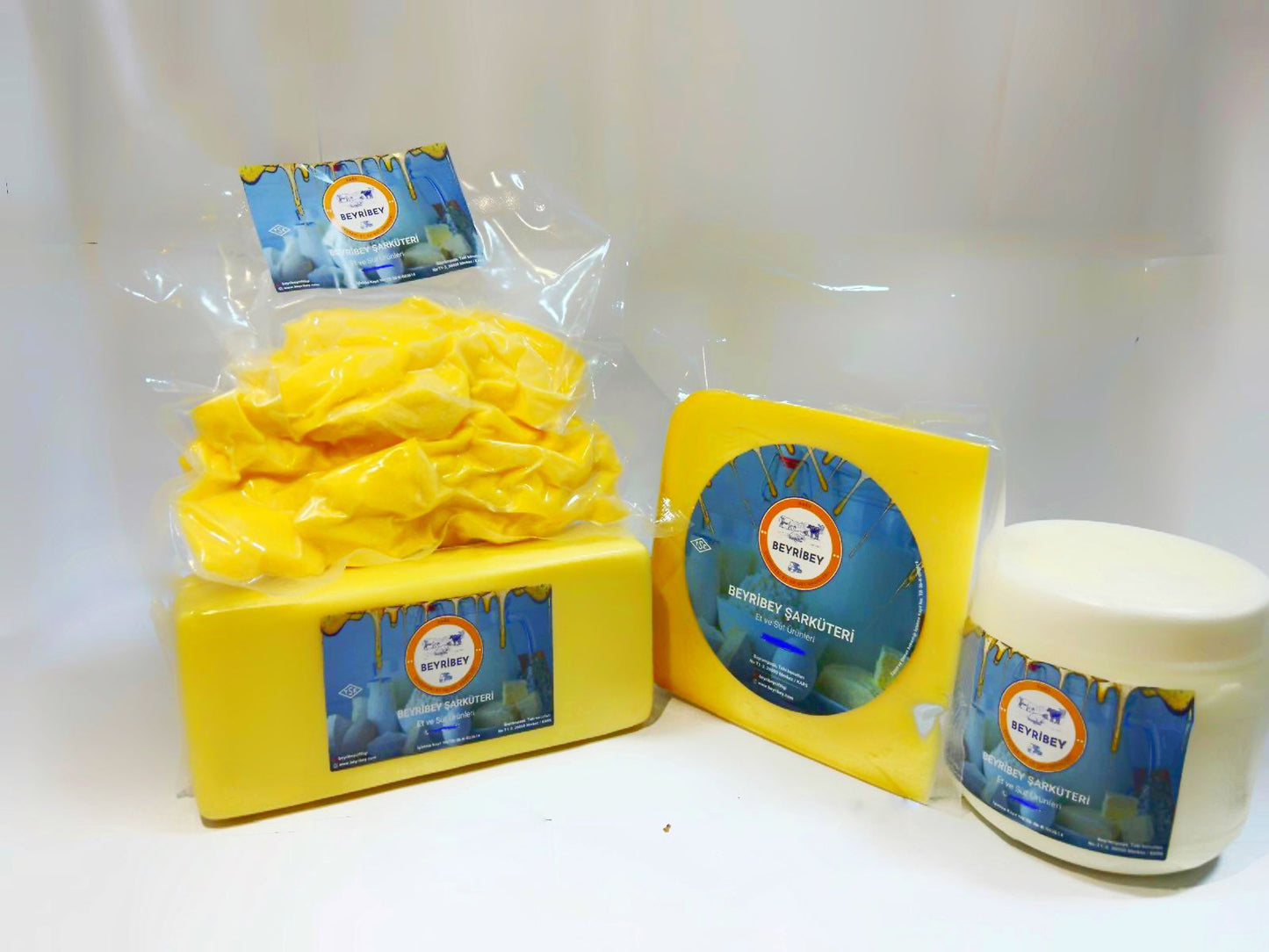 4’lü Peynir Seti – Tost Kaşarı 1 KG + İnek Tulum 1 KG + Eski Kaşar 500 gr + Yağlı Çeçil 1 KG